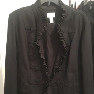 Black Ponte military style blazer- never worn